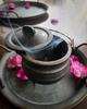 Handmade Cast Iron Geometric Tripod Pot: Retro Ornaments & Ritual Decor