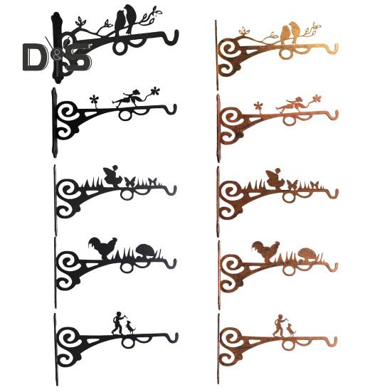 Wand-Pflanzenaufhänger, metallbeschichteter Wandhaken, rostfreie Halterung für den Innen- und Außenbereich zum Aufhängen von Pflanzen, Windspiel, Laterne, Vogelhäuschen