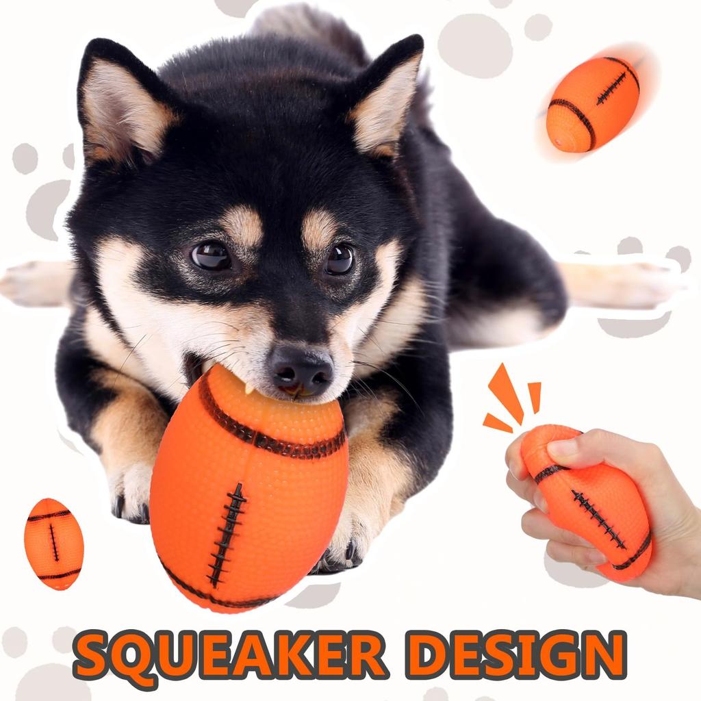 Hot Pet Toy: Squeaky Ball for Small Dog (Corgi) & – Chew-Resistant for Teething & Boredom