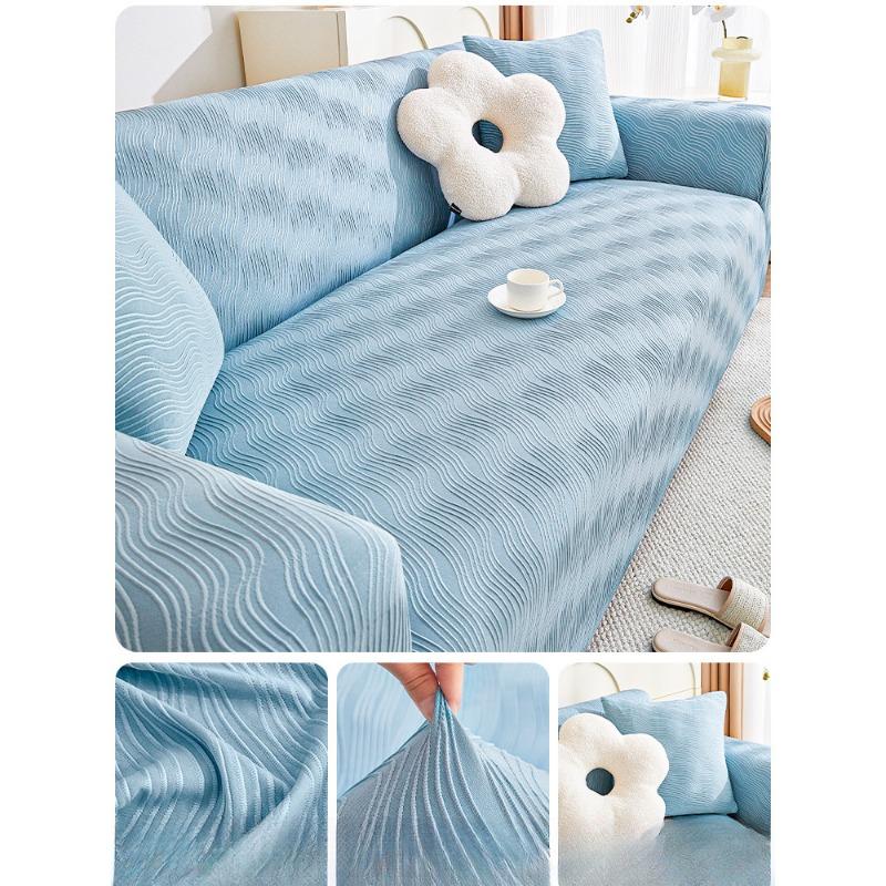 

Эластичный чехол для дивана кремового цвета, универсальный универсальный чехол, устойчивый к царапинам чехол для дивана, универсальный чехол для четырех сезонов, тканевый чехол 90-140cm