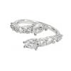 Lace Lace Super Fairy Zircon Cross Ring Light Luxury Niche High Sense Exquisite Stacking Temperament Ring Woman