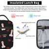 Penis Art Insulated Lunch Bag for Women Children Leakproof Food Boxes Thermal Lunch Box Tote