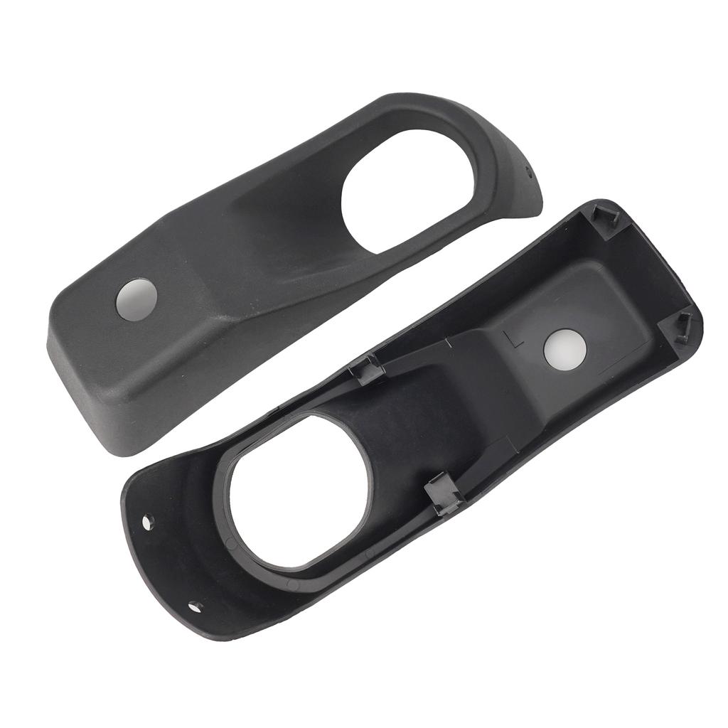 High Quality Car Accessories Car Light Cover Light Cap 1 Pair ABS Black Fog Lamp Bezel Fog Light Front Bumper For JEEP