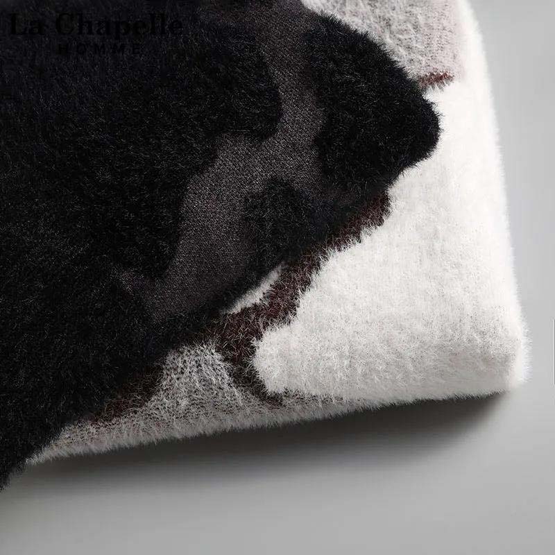 Sweater Male Round Collar Autumn and Winter Plus Velvet Thickened Youth Sweater Pullover