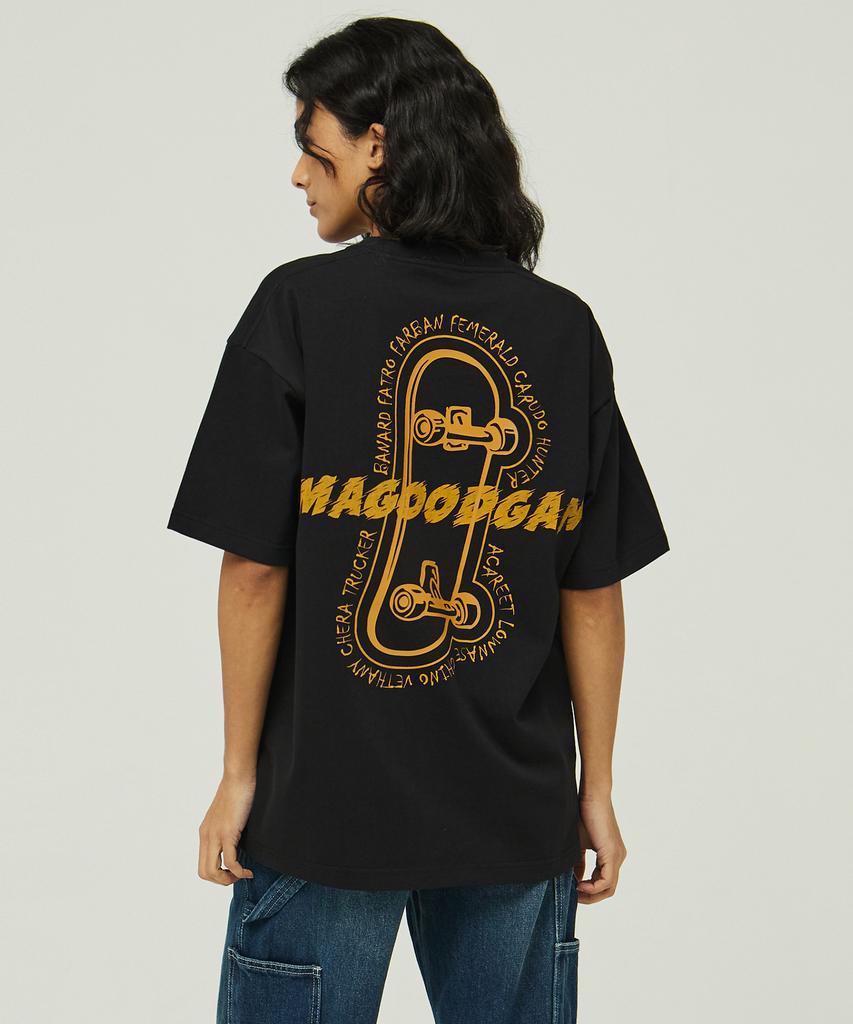 MAGOODGAN Swagver 3578 Skateboard Oversized Off-White Short Sleeve Tee