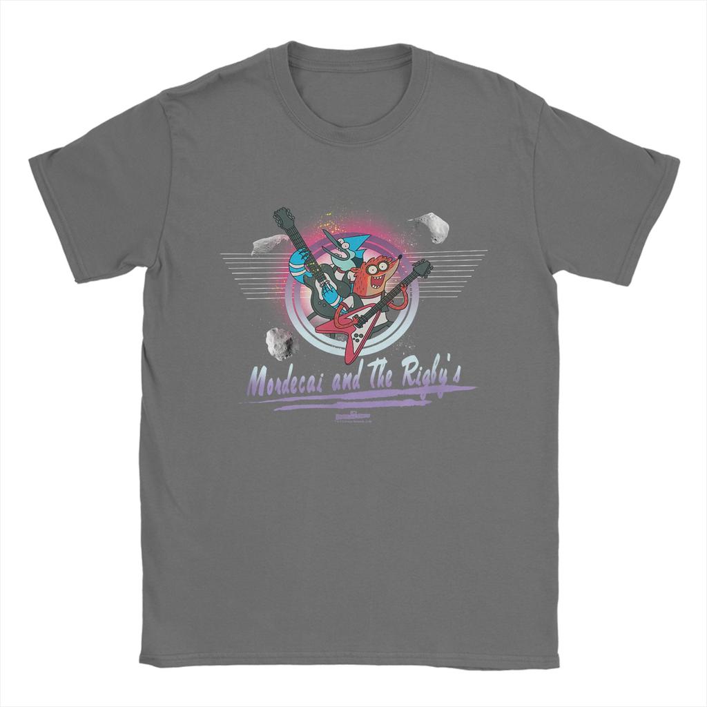 Mens Regular Show Mordecai T Shirt Pure Cotton Clothing Funny Short Sleeve Round Neck Tees 4XL 5XL 6XL TShirt