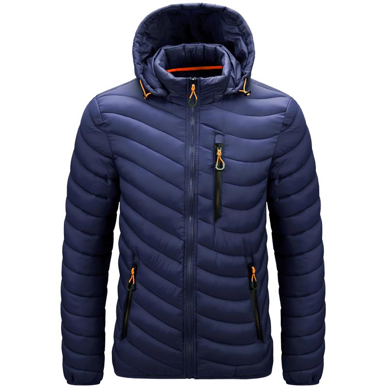 Erkek Sonbahar Kış Klasik Kapşonlu Sıcak Parkas Ceket Ceket Erkekler Dış Giyim Rahat Vintage Ayrılabilir Şapka Kıyafetler Sıcak Parka Erkekler