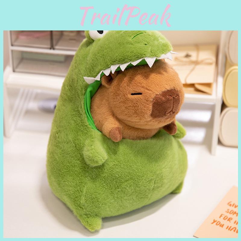 Crocodile Turn Cartoon Capybara Plush Toy Cute Girl Child Detachable Gift Doll