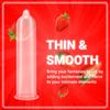 NOTTY BOY JuicyLucy Ultra Thin Strawberry Flavoured Condoms For Men - 10 Units (Pack of 1) | Natural Latex Condom