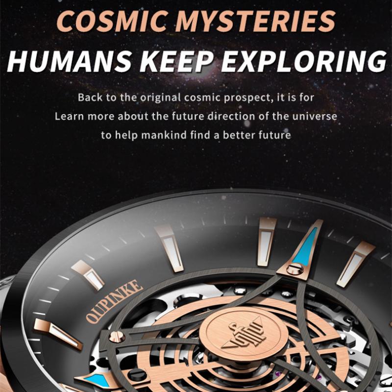 OUPINKE Neue Business-und freizeit herren Uhr Hohl Bewegung Wasserdicht Voll Automatische Maschinen High-end-Uhr