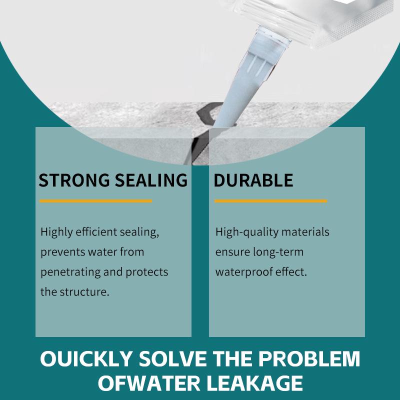 Fast-Drying Waterproof Self-Leveling Grout and Caulking Adhesive for Floors, Walls, Roofs, and Gaps