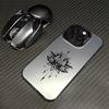 Retro Lotus Design Pattern Phone Case for iPhone 17 16 15 14 13 12 11 Pro/ Max/Plus Shock-proof Rear Cover Anti-fingerprint