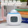 Colorful Starry Sky Alarm Clock with Music, Projection, Snooze & Night Light - Ideal Gift for Students & Kids
