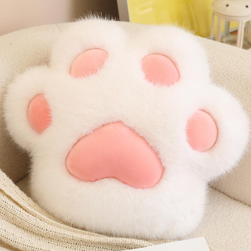45cm Cat Paw Throw Pillow Soft And Comfortable Home Decoration Pillow Gift Bed Sofa Office Chair Back Furry Cat Paw Cushion