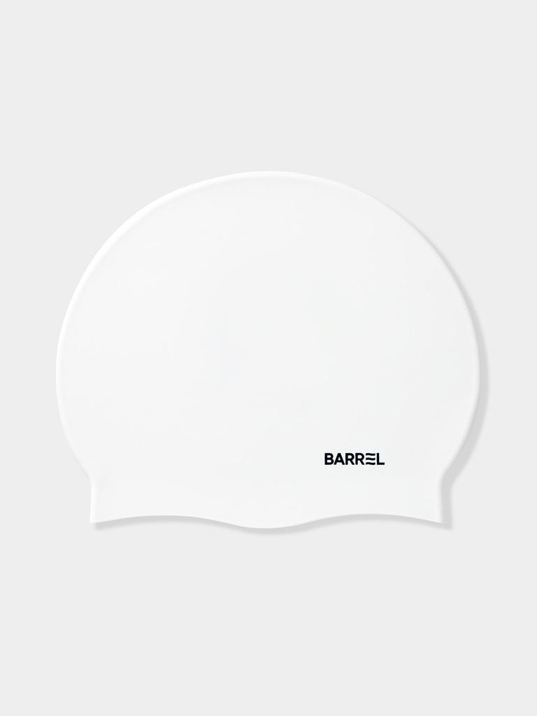 BARREL Basic Silicone Swim Cap White (B5Suasc001Wht)