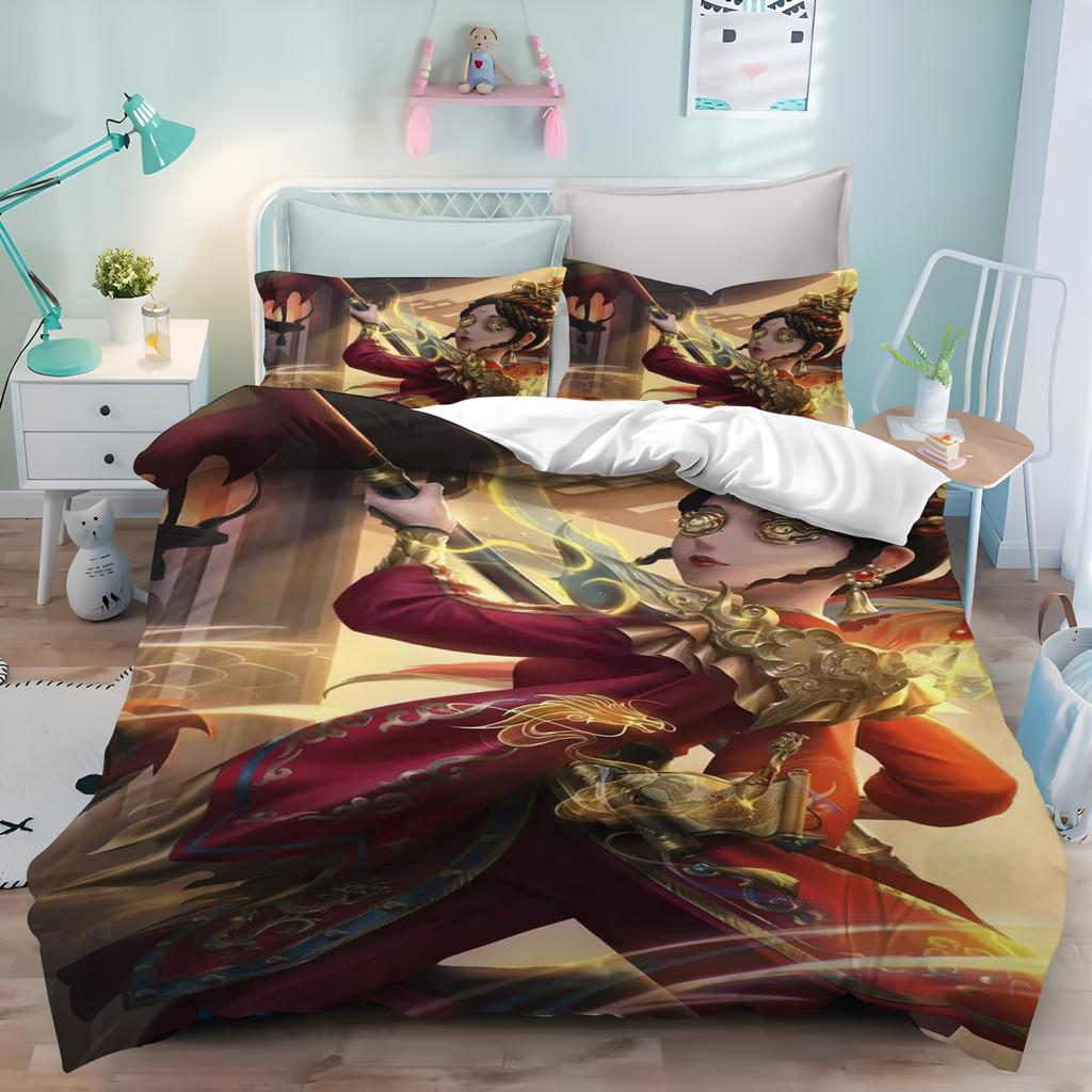 Miniso Duvet Cover Cartoon Game Anime Fifth Personality 3D Cute ChildrenS Bedroom Set Polyester Adult Gift 23Pcs Bedding