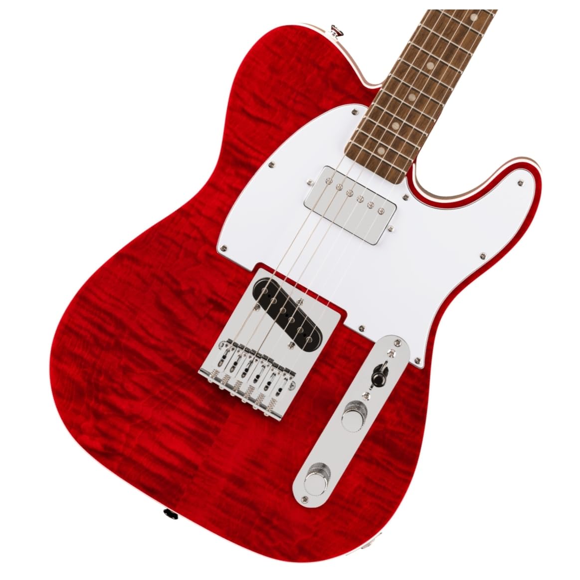 

Squier by FenderAffinity Series Telecaster FMT SH Laurel Fingerboard White Pickguard Crimson Red Transparent Squier