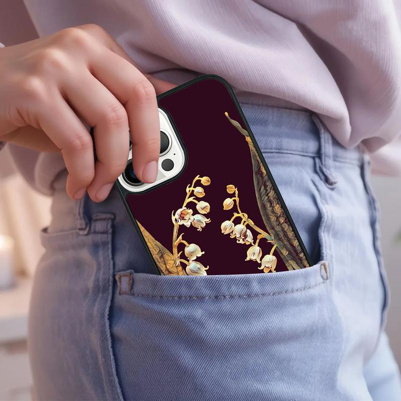 Lily of the Valley Flower Phone Case For iPhone 17 Air 15 16e 14 13 Pro Max Coque 12 11 Pro Max PLUS Cover