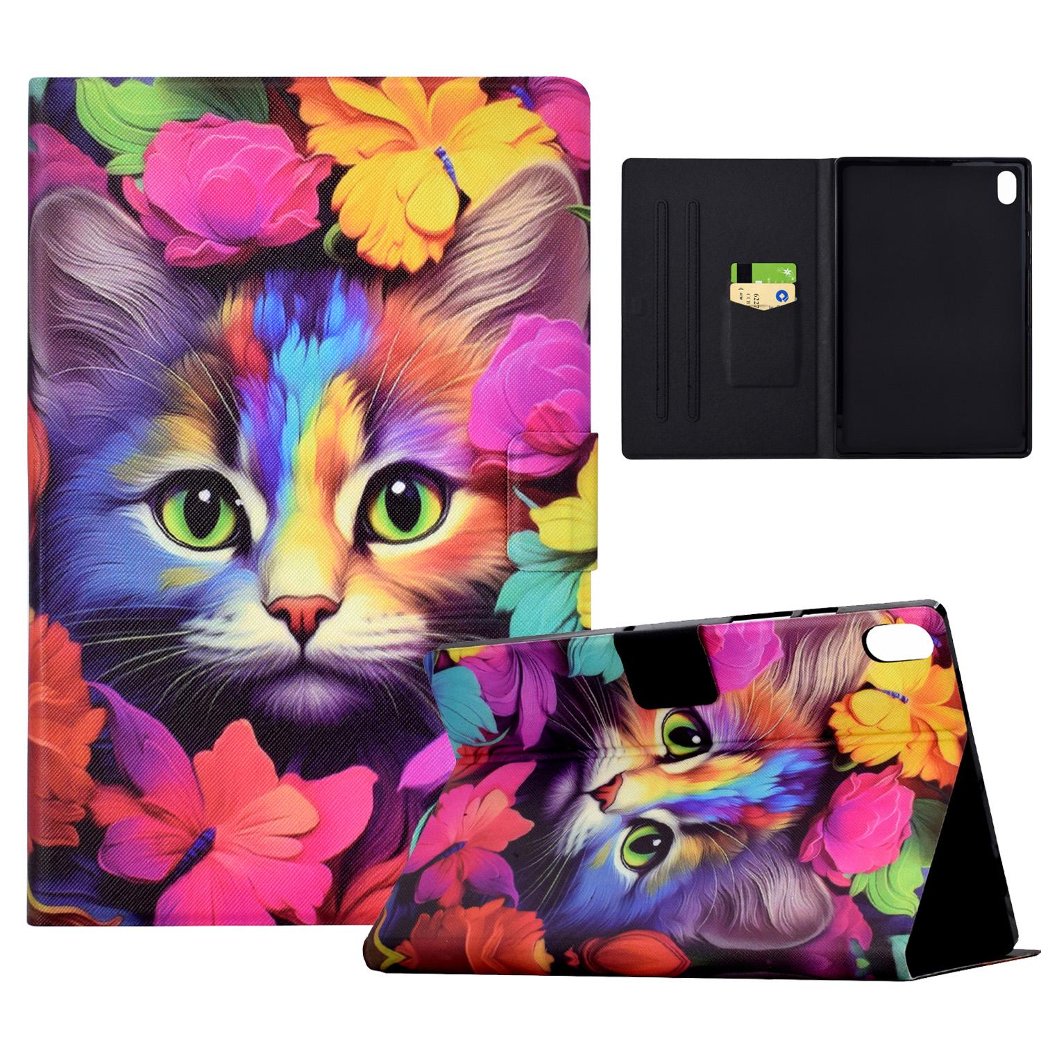 For Xiaomi Redmi Pad 2 Case Card Holder Pattern Print Leather Cover A