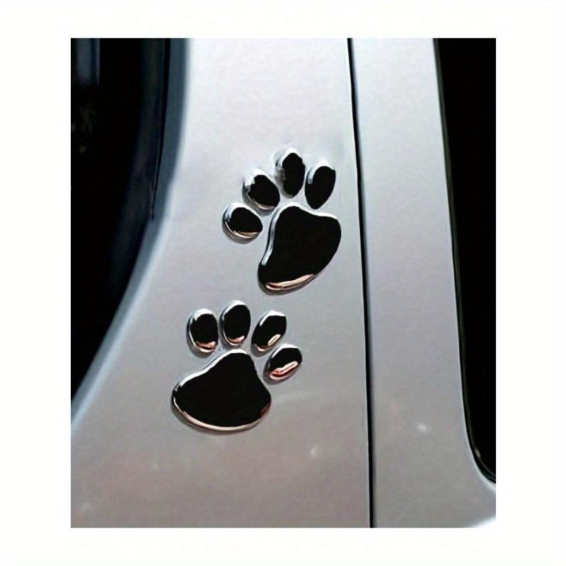 

1 комплект металлических наклеек на автомобиль с отпечатком когтя - 3D наклейки с отпечатком лапы животного, собаки, кошки, подходят для бампера автомобиля, окна, украшения и стайлинга кузова, универсальные чёрный