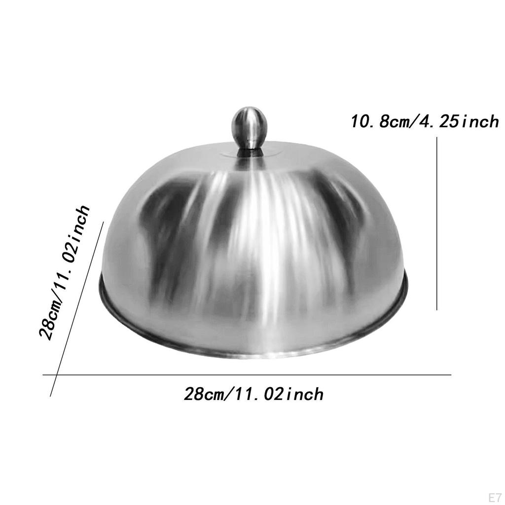 Burger Cover Cheese Melting Dome Griddle Accessory Heavy Duty Stainless Steel Food for Outdoor