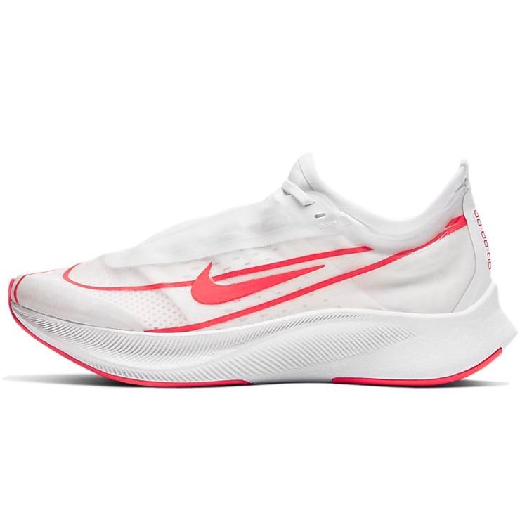 (WMNS) Nike Zoom Fly 3  White Laser Crimson  Women s AT8241-101 EU 36.5