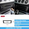 Carbon Fiber Car Accessories Interior Gear Shift Dashboard Window Lifting Switch Cover Stickers Trim For BMW Z4 E89 2009-2015