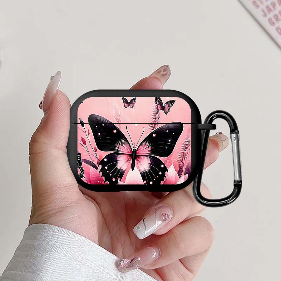 Butterfly And Flower Cool Earphone Cases Cover Case For Airpods Pro3 4 3 Pro2 1 Pro 2
