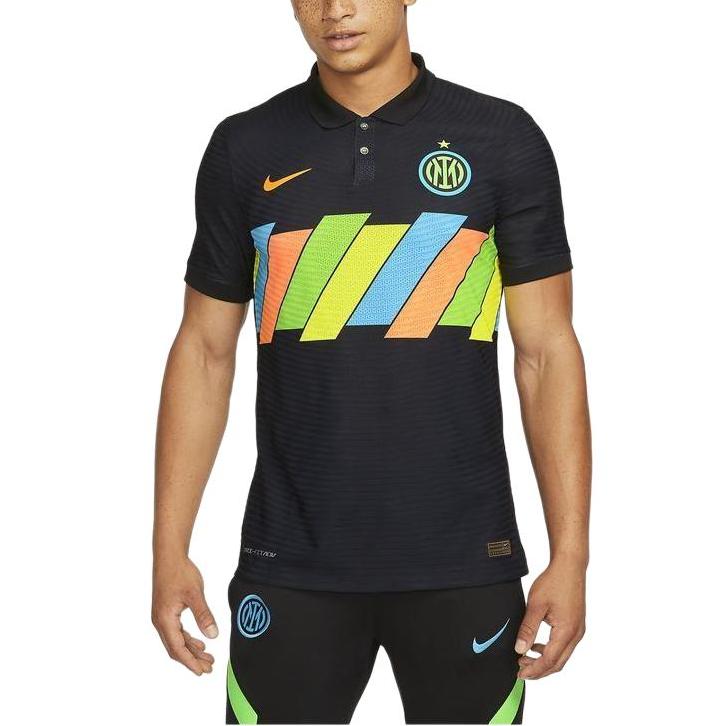 Nike International Beige Blue Soccer Jersey Player Edition Men's Black DM0910-011