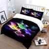 Neon-colored lily flowers. Bedding sets Duvet cover sets Duvet covers Pillowcases(1*Duvet Cover 2*Pillowcases without duvet insert)