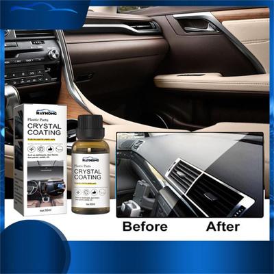 Renovovaný plast Renovovaný nátěr Krystalový nátěr Vosk Panel Auto Interiér Auto Plast Renovovaný nátěr Přípravek na protektorování 30 ml