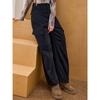 Coolhut Multi-Pocket Workwear Loose Retro American Style Wide-Leg Straight Slimming 2025 Autumn Women's Jeans