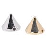 100PCS Conical Rivets Flat Back Cone Shaped Spike Studs for Clothing Decoration and Craft Projects 50 Gold 50 Silver 10x8mm