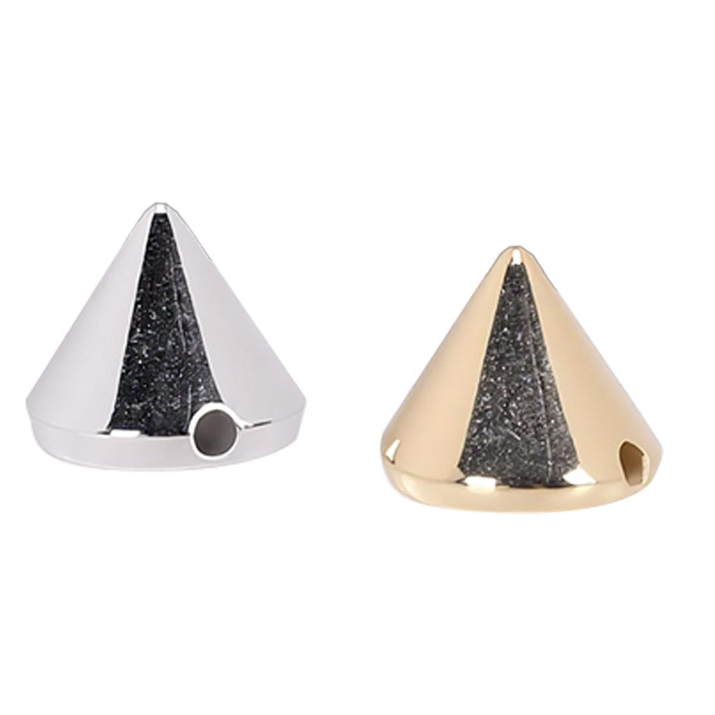 100PCS Conical Rivets Flat Back Cone Shaped Spike Studs for Clothing Decoration and Craft Projects 50 Gold 50 Silver 10x8mm