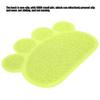 PVC Cat Dog Litter Mat Waterproof AntiSlip   Shape Feeding Bowl Placemat Pet Supplies(  Blue   Shape)