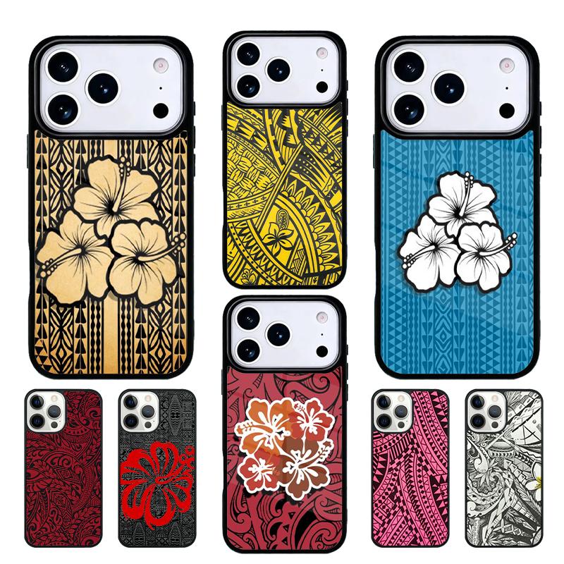 Maori Samoan Polynesian Tribal Soft Mobile Phone Case Compatible with IPhone 17 16 15 14 13 12 11Pro Max 17 Air Cover
