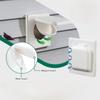 Plastic Dual Door Dryer Vent Cover with Screws Easy Install Air Conditioner Air Outlet Air Circulation Square Shape