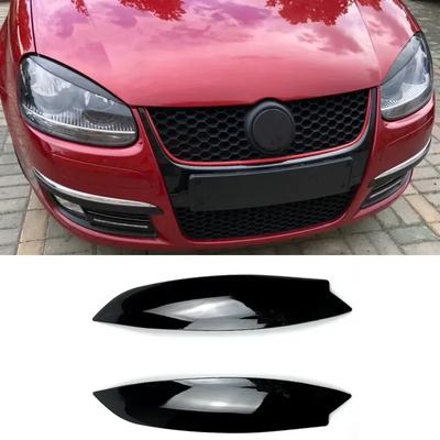 Για Volkswagen VW Golf 5 MK5 GTI R 2003-2008 2 Τεμάχια Καλύμματα Φρυδιών Φώτων Πίσω Φώτων Χρωμιωμένο Κάλυμμα Στυλ Αυτοκινήτου