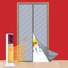 Insulated Door Curtains Polyester Shades Magnetic Thermal Door Cover For Winter For Room Bedroom Home Patio Closet Garage