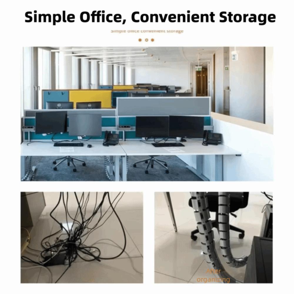 Height Adjustable Cable Management Kit Flexible Universal Fi Cord Organizer Quad Entry Easy Installation
