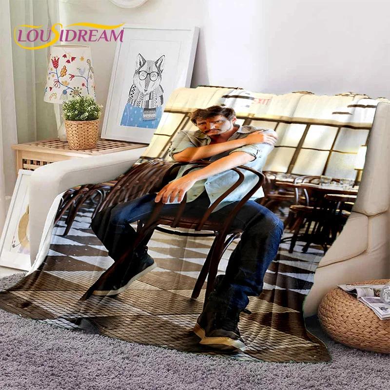 Jose Pedro Pascal Actor Star Soft Flannel Blanket for Beds Bedroom Sofa Picnic,Throw Blanket for Cover Outdoor Leisure Nap Gift