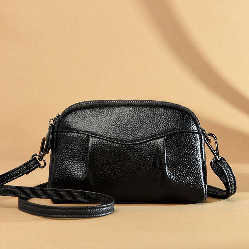 Leather women s bags new trendy fashion design sense first layer cowhide shoulder crossbody