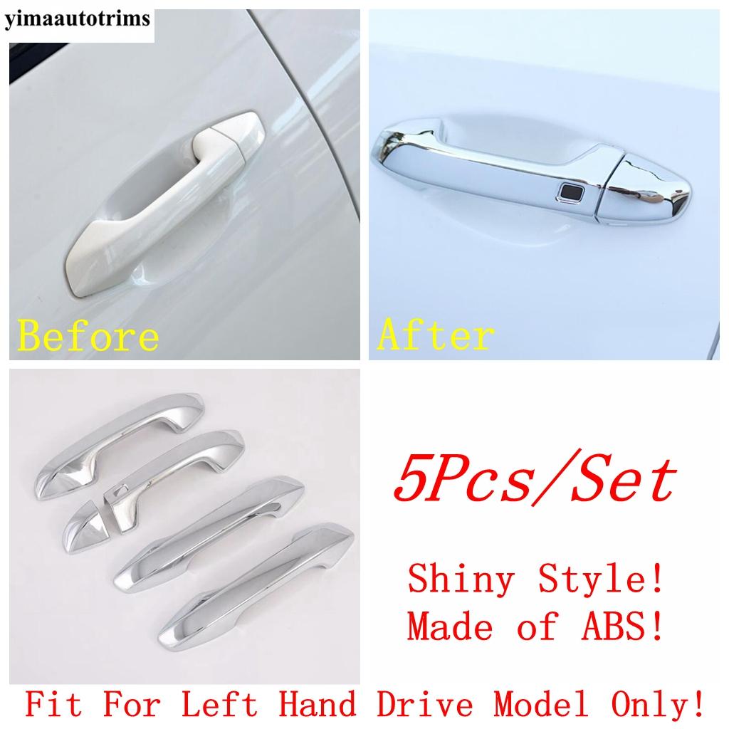 

Side Door Handle Decoration Cover Trim For Kia Cerato / Forte / K3 - / Seltos - ABS Carbon Fiber Accessories Chrome Style