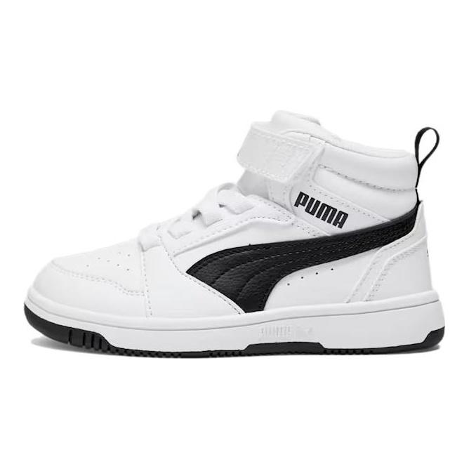 Puma Rebound V6 Mid Cool Comfortable Classic Simple Versatile Daily American Retro Fashion Trend Campus Mid-Top Kids Casual Shoes 393832-02