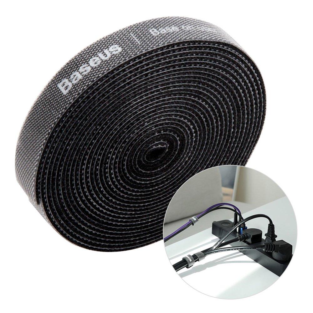 Cable Organizer Velcro Tape 3m Black