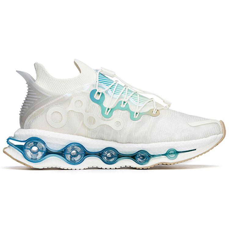 Anta Energy Ring Lightweight Cushioning Low-Top Running Shoes Men Sneakers Silver Green 112215559-3