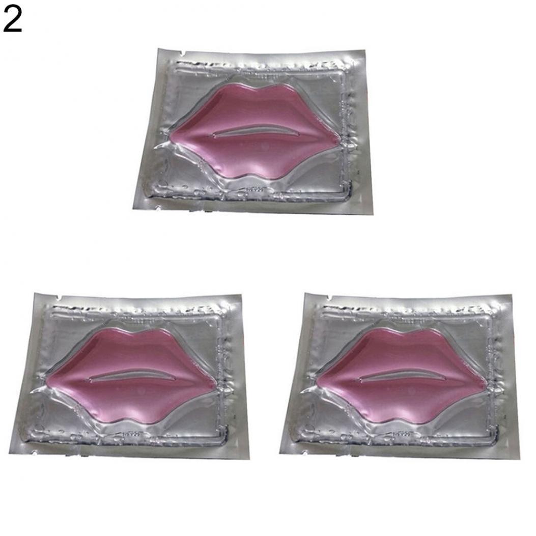 

3 шт. Зволожуючі желейні маски для губ проти старіння, пом’якшення колагенових пластирів