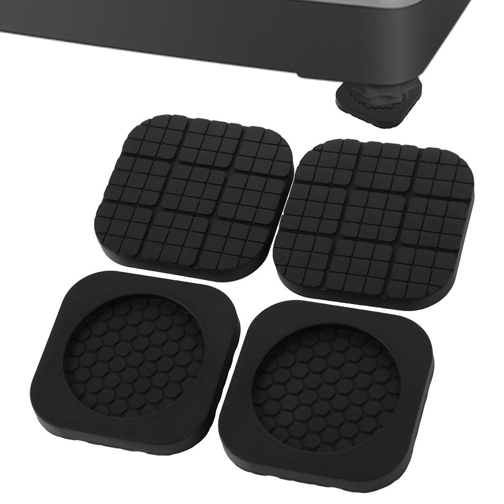 4Pcs Square Washing Machine Feet Pads Heightening Silent Dampers  for Washing Machine  Refrigerator