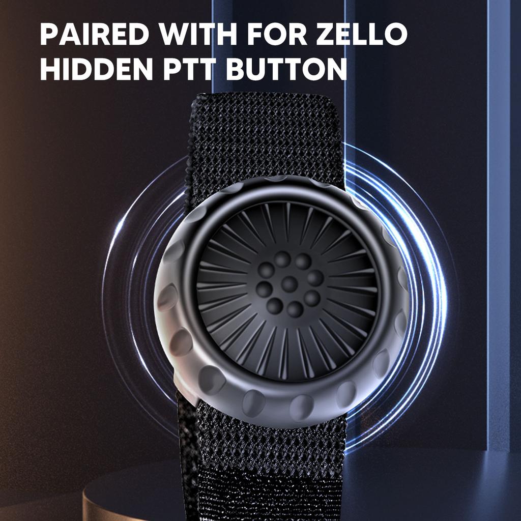 Wireless PTT Button Bluetooth 5.0 IP67 Waterproof Wireless PTT Button Switch for Zello for IOS for Android