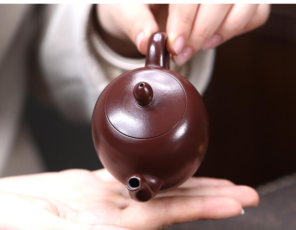 Yixing Zisha Teapot Yu Ru Pot Handmade Kungfu Teapot  Purple Clay Chinese Tea Pot